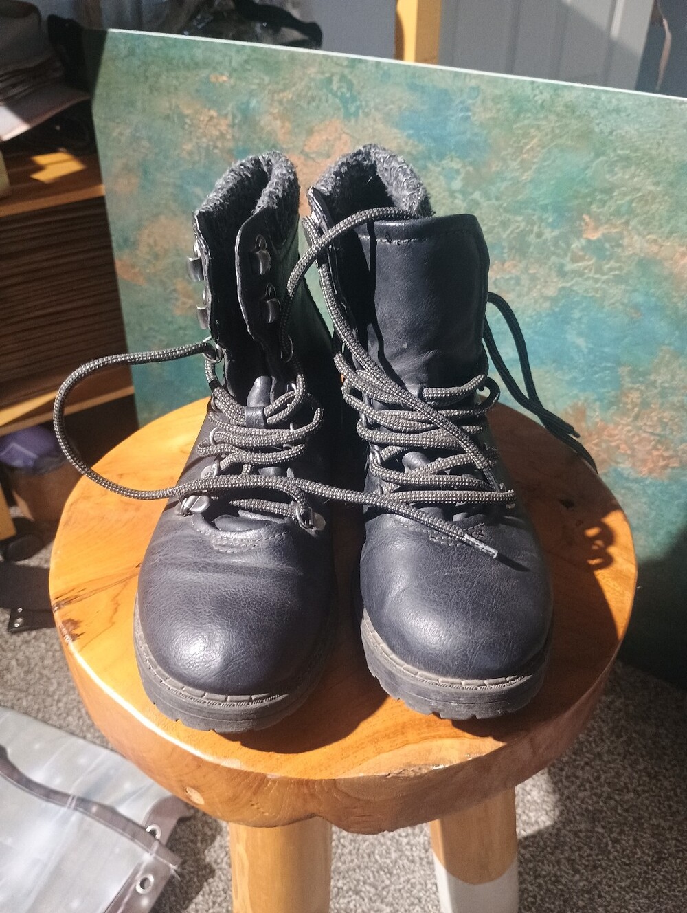 Rupert Men's Black Lace-Up Winter Boots